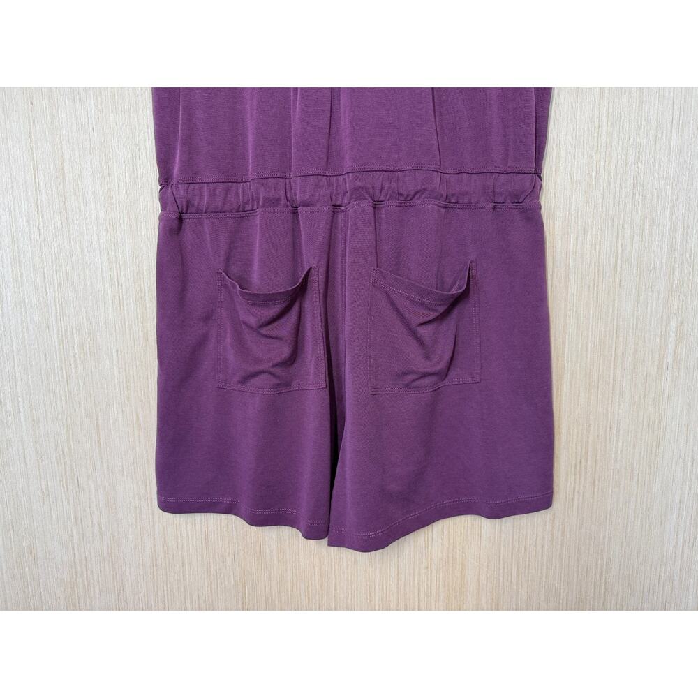 Lou & Grey Modal Blend Romper Womens Large Stretch Drawstring Minimalist Comfy - Picture 7 of 13
